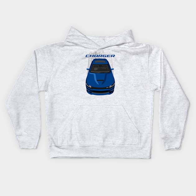 Charger - Blue Kids Hoodie by V8social